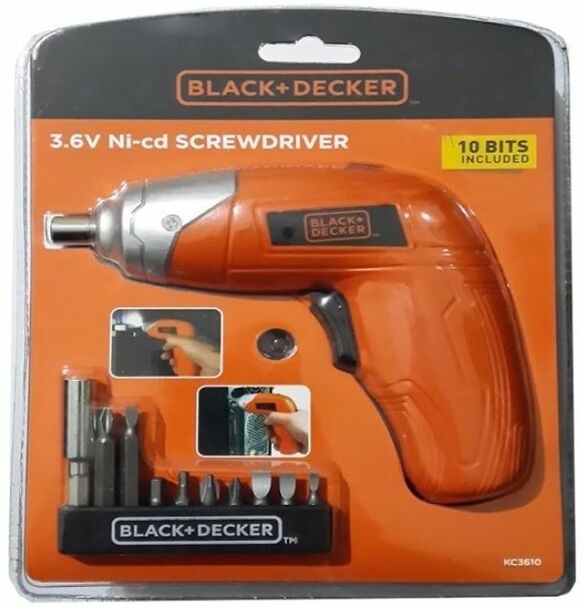 Buy Black + Decker Cordless Screwdriver - 3.6V