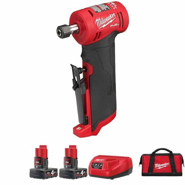 Milwaukee Cordless Angle Die Grinder, M12FDGA-402B, Fuel, 50MM, 12V, 5 ...